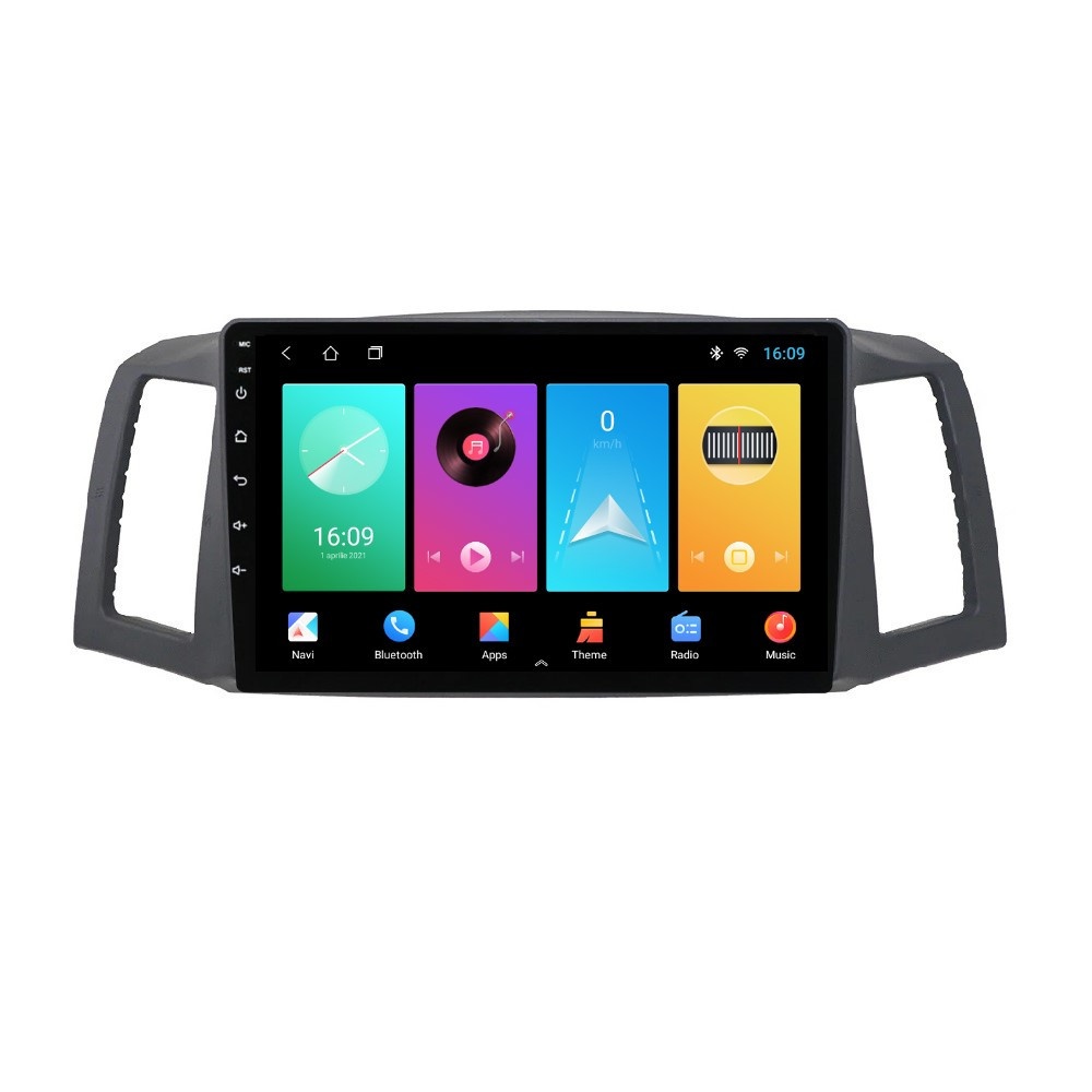 Navigatie dedicata cu Android Jeep Grand Cherokee III 2004 - 2007 fara navigatie originala, 1GB RAM, Radio GPS Dual Zone, Display HD IPS 10" Touchscreen, Internet Wi-Fi, Bluetooth, MirrorLin