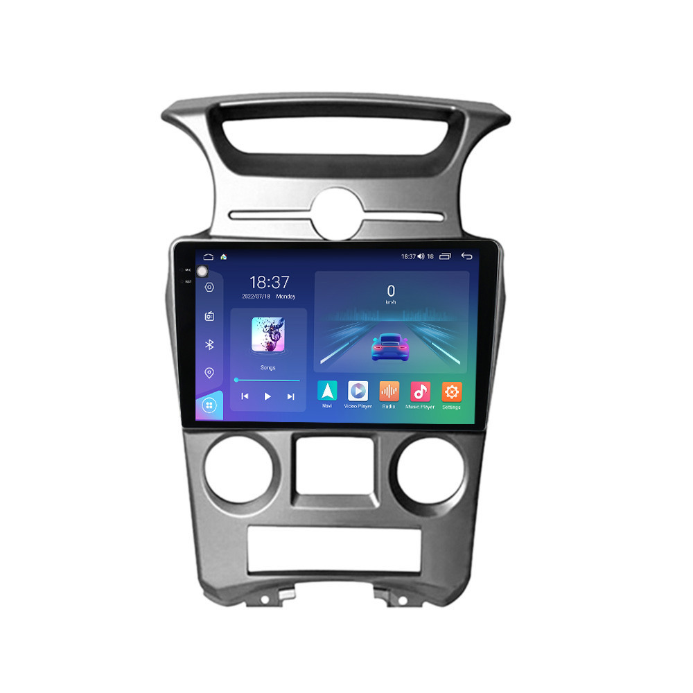 Navigatie dedicata cu Android KIA Carens III 2006 - 2013, clima automata, 8GB RAM, Radio GPS Dual Zone, Display 2K QLED 9.5" Touchscreen, Internet Wi-Fi si slot SIM 4G, Bluetooth, MirrorLink