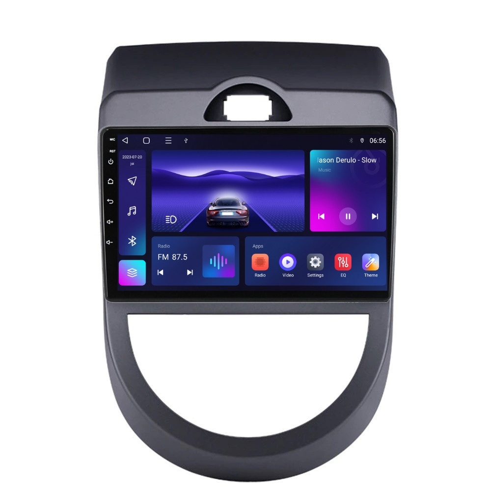 Navigatie dedicata cu Android Kia Soul 2009 - 2013, 3GB RAM, Radio GPS Dual Zone, Display HD QLED 9" Touchscreen, Internet Wi-Fi si slot SIM 4G, Bluetooth, MirrorLink, USB