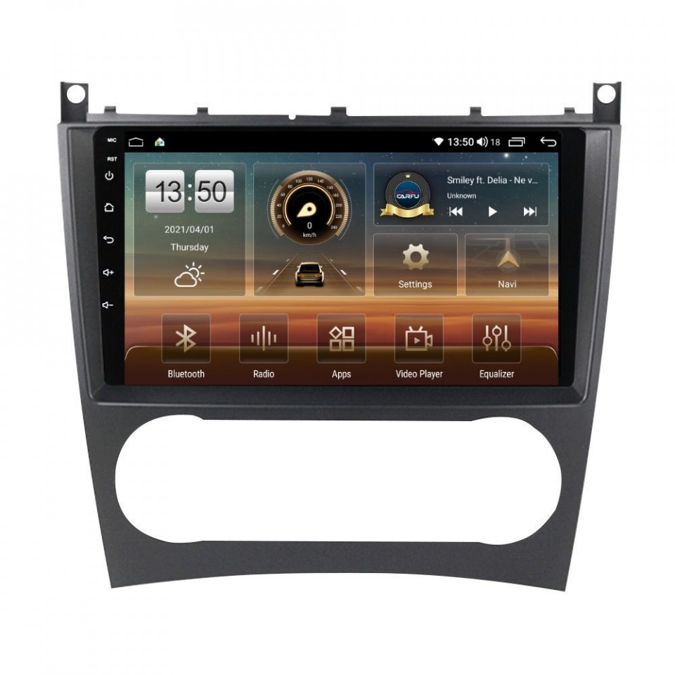 Navigatie dedicata cu Android Mercedes CLK C209 2005 - 2010, 6GB RAM, Radio GPS Dual Zone, Display HD QLED 9" Touchscreen, Internet Wi-Fi si slot SIM 4G, Bluetooth, MirrorLink, USB