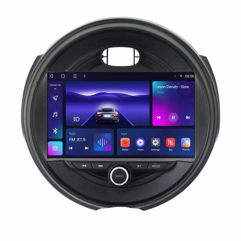 Navigatie dedicata cu Android Mini Countryman (F60) 2016 - 2020, 3GB RAM, Radio GPS Dual Zone, Display HD QLED 9" Touchscreen, Internet Wi-Fi si slot SIM 4G, Bluetooth, MirrorLink, USB