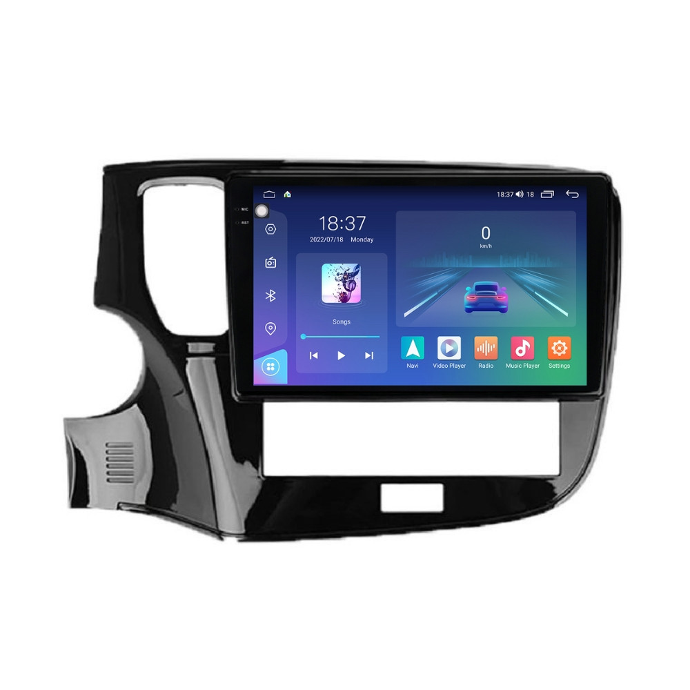 Navigatie dedicata cu Android Mitsubishi Outlander III 2019 - 2021, 8GB RAM, Radio GPS Dual Zone, Display 2K QLED 10.36" Touchscreen, Internet Wi-Fi si slot SIM 4G, Bluetooth, MirrorLink, USB