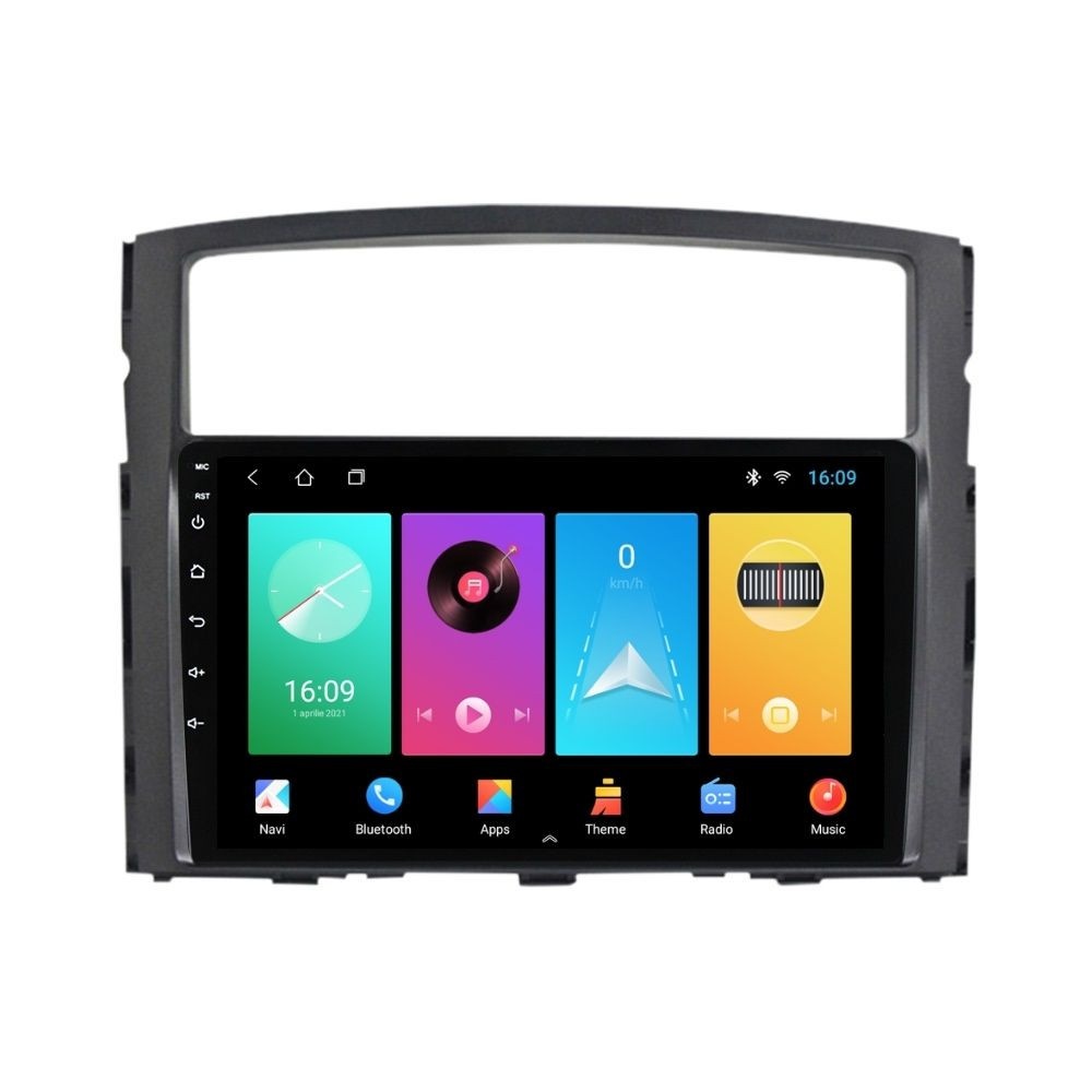 Navigatie dedicata cu Android Mitsubishi Pajero IV 2006 - 2018, 2GB RAM, Radio GPS Dual Zone, Display HD IPS 9" Touchscreen, Internet Wi-Fi, Bluetooth, MirrorLink, USB