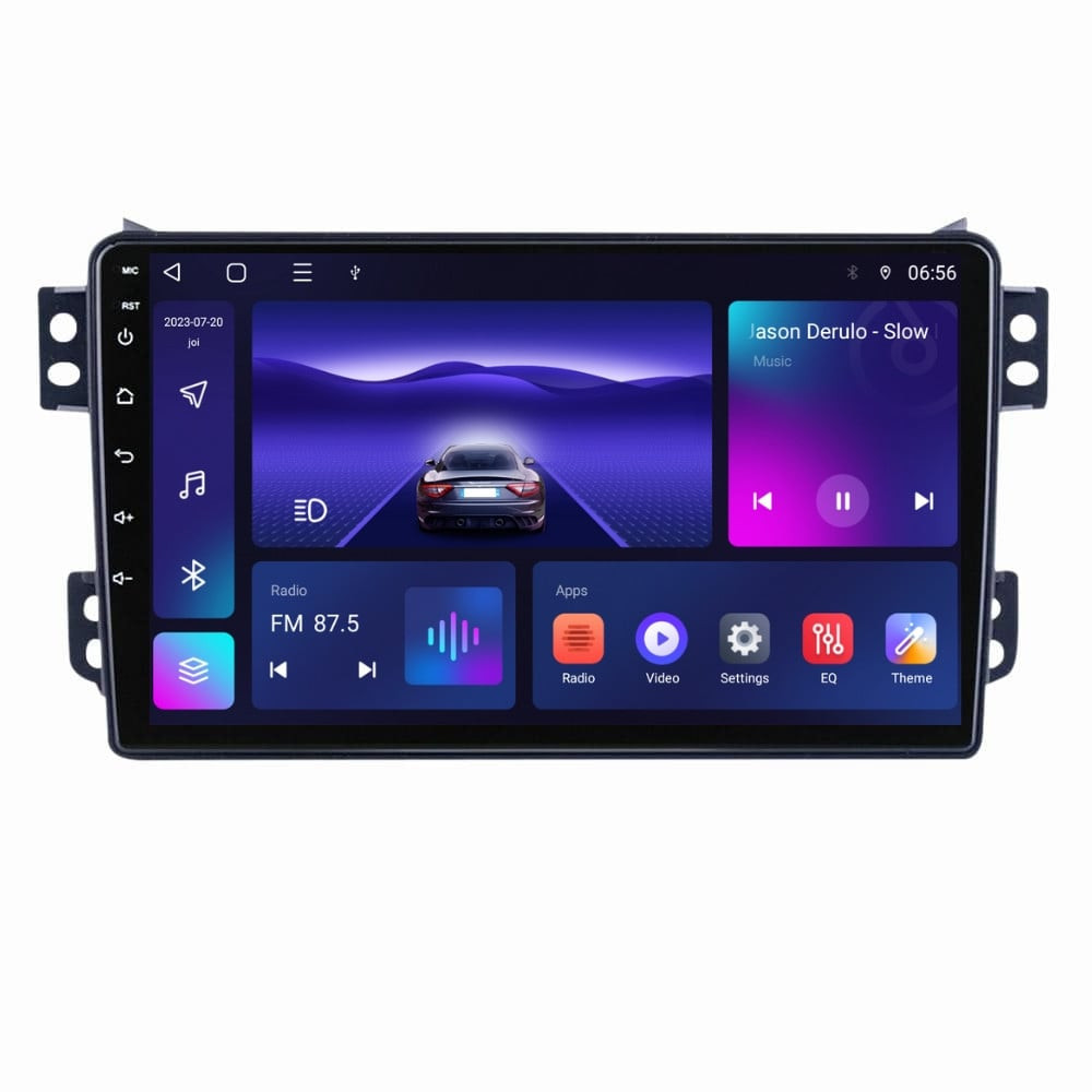 Navigatie dedicata cu Android Opel Agila 2007 - 2014, 3GB RAM, Radio GPS Dual Zone, Display HD QLED 9" Touchscreen, Internet Wi-Fi si slot SIM 4G, Bluetooth, MirrorLink, USB