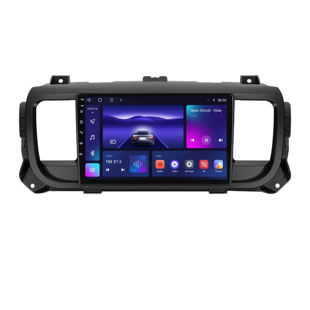 Navigatie dedicata cu Android Peugeot Expert dupa 2016, 3GB RAM, Radio GPS Dual Zone, Display HD QLED 9" Touchscreen, Internet Wi-Fi si slot SIM 4G, Bluetooth, MirrorLink, USB