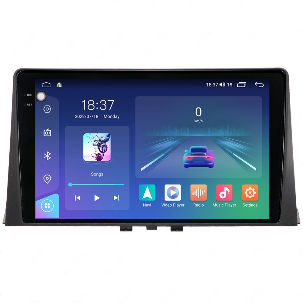 Navigatie dedicata cu Android Peugeot Partner dupa 2018, 8GB RAM, Radio GPS Dual Zone, Display 2K QLED 10.36" Touchscreen, Internet Wi-Fi si slot SIM 4G, Bluetooth, MirrorLink, USB