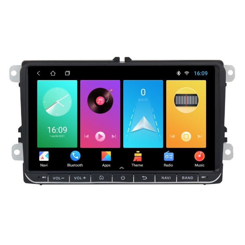 Navigatie dedicata cu Android Skoda Yeti 2009 - 2018, 1GB RAM, Radio GPS Dual Zone, Display HD IPS 9" Touchscreen, Internet Wi-Fi, Bluetooth, MirrorLink, USB