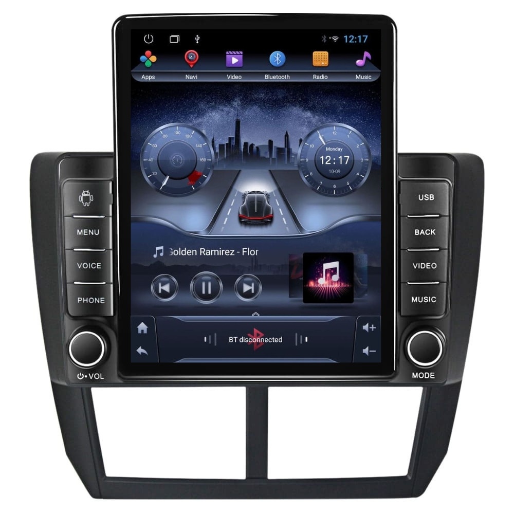 Navigatie dedicata cu Android Subaru Forester 2008 - 2013, 2GB RAM, Radio GPS Dual Zone, Touchscreen IPS 9.7" HD tip Tesla, Internet Wi-Fi, Bluetooth, MirrorLink, USB