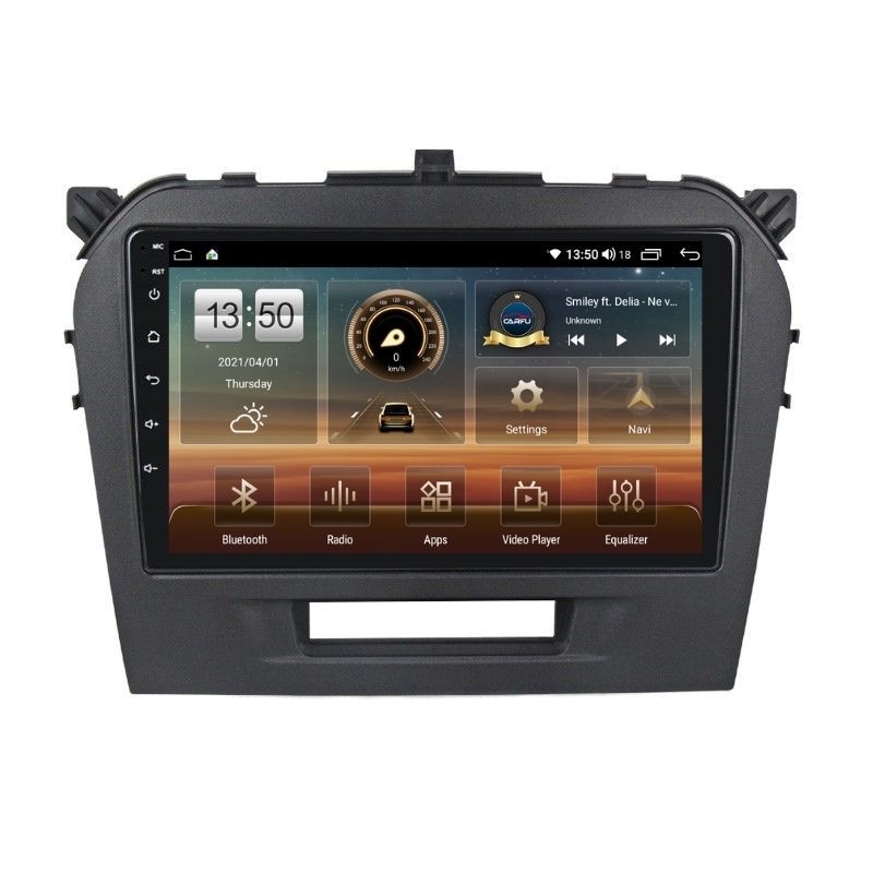 Navigatie dedicata cu Android Suzuki Vitara dupa 2015, 4GB RAM, Radio GPS Dual Zone, Display HD QLED 9" Touchscreen, Internet Wi-Fi si slot SIM 4G, Bluetooth, MirrorLink, USB