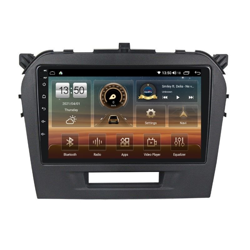 Navigatie dedicata cu Android Suzuki Vitara dupa 2015, 8GB RAM, Radio GPS Dual Zone, Display HD QLED 9" Touchscreen, Internet Wi-Fi si slot SIM 4G, Bluetooth, MirrorLink, USB