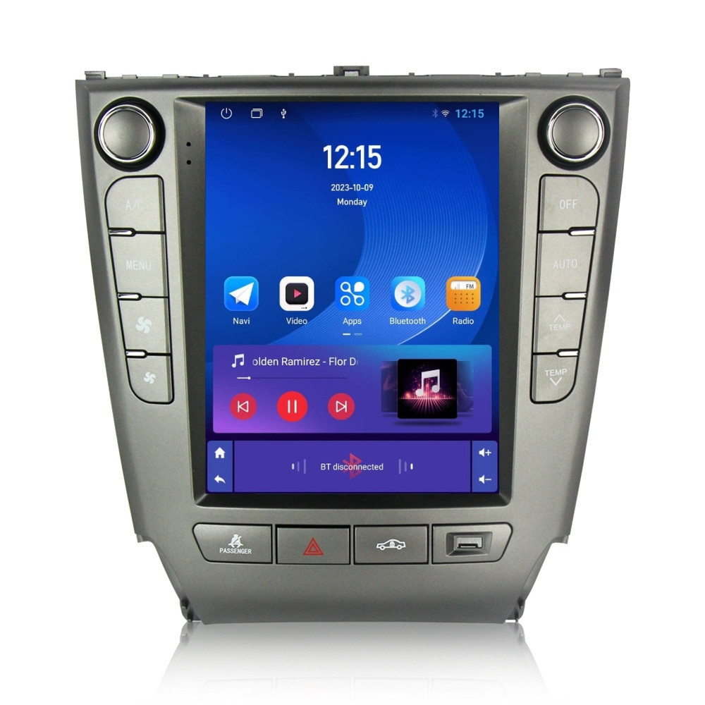 Navigatie dedicata cu Android tip tesla Lexus IS 2005 - 2013, 1GB RAM, Radio GPS Dual Zone, Touchscreen IPS 9.7" HD, Internet Wi-Fi, Bluetooth, MirrorLink, USB