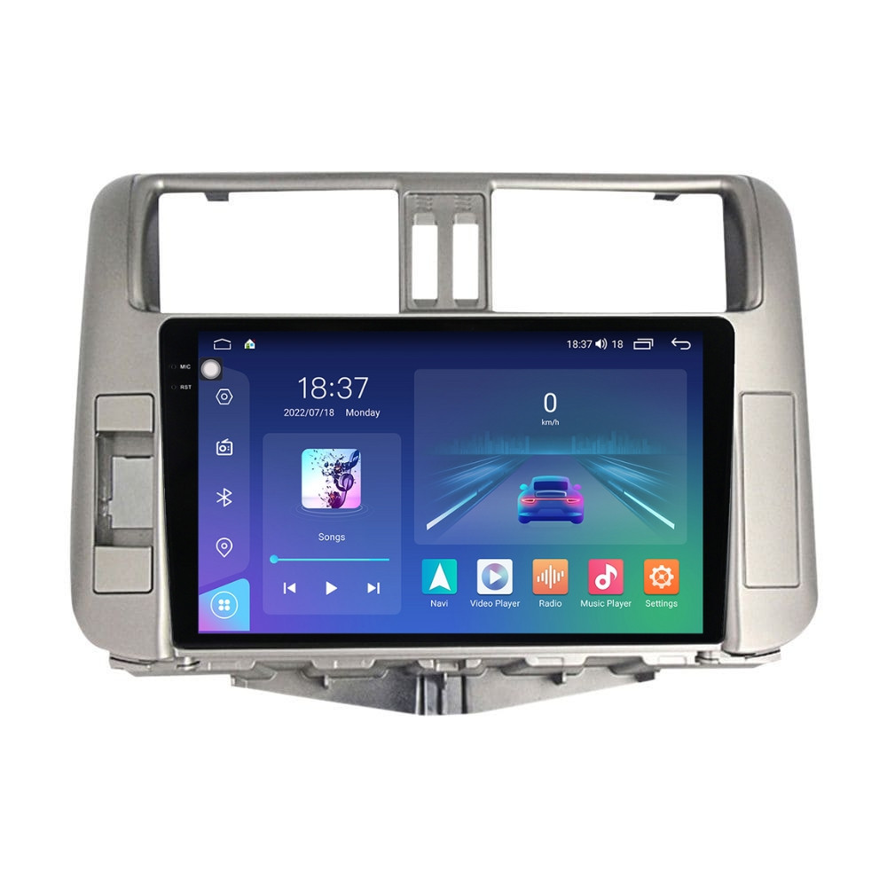 Navigatie dedicata cu Android Toyota Land Cruiser Prado J150 2009 - 2013, 4GB RAM, Radio GPS Dual Zone, Display 2K QLED 9.5" Touchscreen, Internet Wi-Fi si slot SIM 4G, Bluetooth, MirrorLink