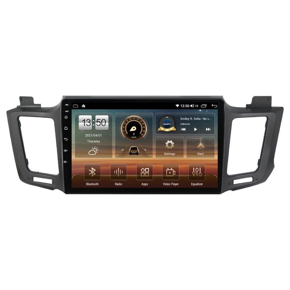 Navigatie dedicata cu Android Toyota Rav4 IV 2013 - 2018, 4GB RAM, Radio GPS Dual Zone, Display HD QLED 10" Touchscreen, Internet Wi-Fi si slot SIM 4G, Bluetooth, MirrorLink, USB
