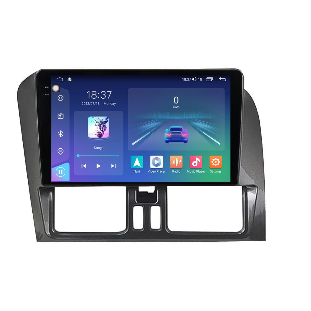 Navigatie dedicata cu Android Volvo XC60 I 2008 - 2013, 4GB RAM, Radio GPS Dual Zone, Display 2K QLED 9.5" Touchscreen, Internet Wi-Fi si slot SIM 4G, Bluetooth, MirrorLink, USB