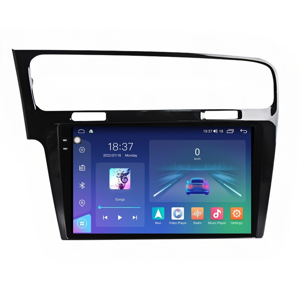 Navigatie dedicata cu Android VW Golf VII 2012 - 2019, negru, 4GB RAM, Radio GPS Dual Zone, Display 2K QLED 10.36" Touchscreen, Internet Wi-Fi si slot SIM 4G, Bluetooth, MirrorLink, USB