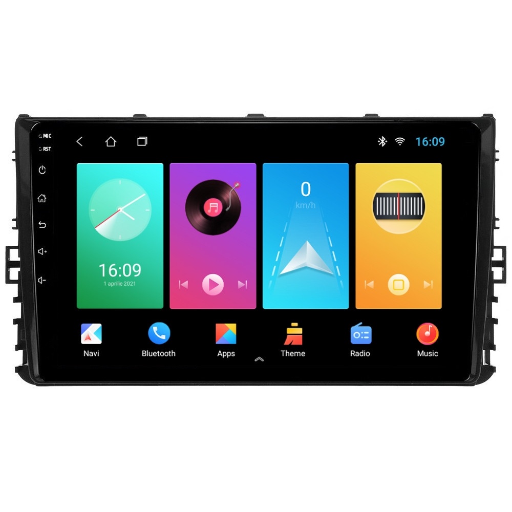 Navigatie dedicata cu Android VW Multivan T6 2020 - 2021, 1GB RAM, Radio GPS Dual Zone, Display HD IPS 9" Touchscreen, Internet Wi-Fi, Bluetooth, MirrorLink, USB