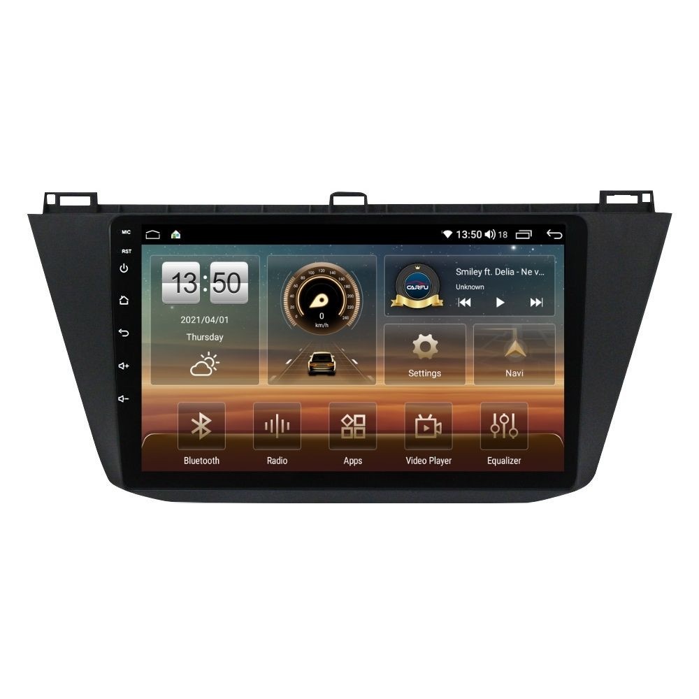 Navigatie dedicata cu Android VW Tiguan II dupa 2016, 4GB RAM, Radio GPS Dual Zone, Display HD QLED 10" Touchscreen, Internet Wi-Fi si slot SIM 4G, Bluetooth, MirrorLink, USB