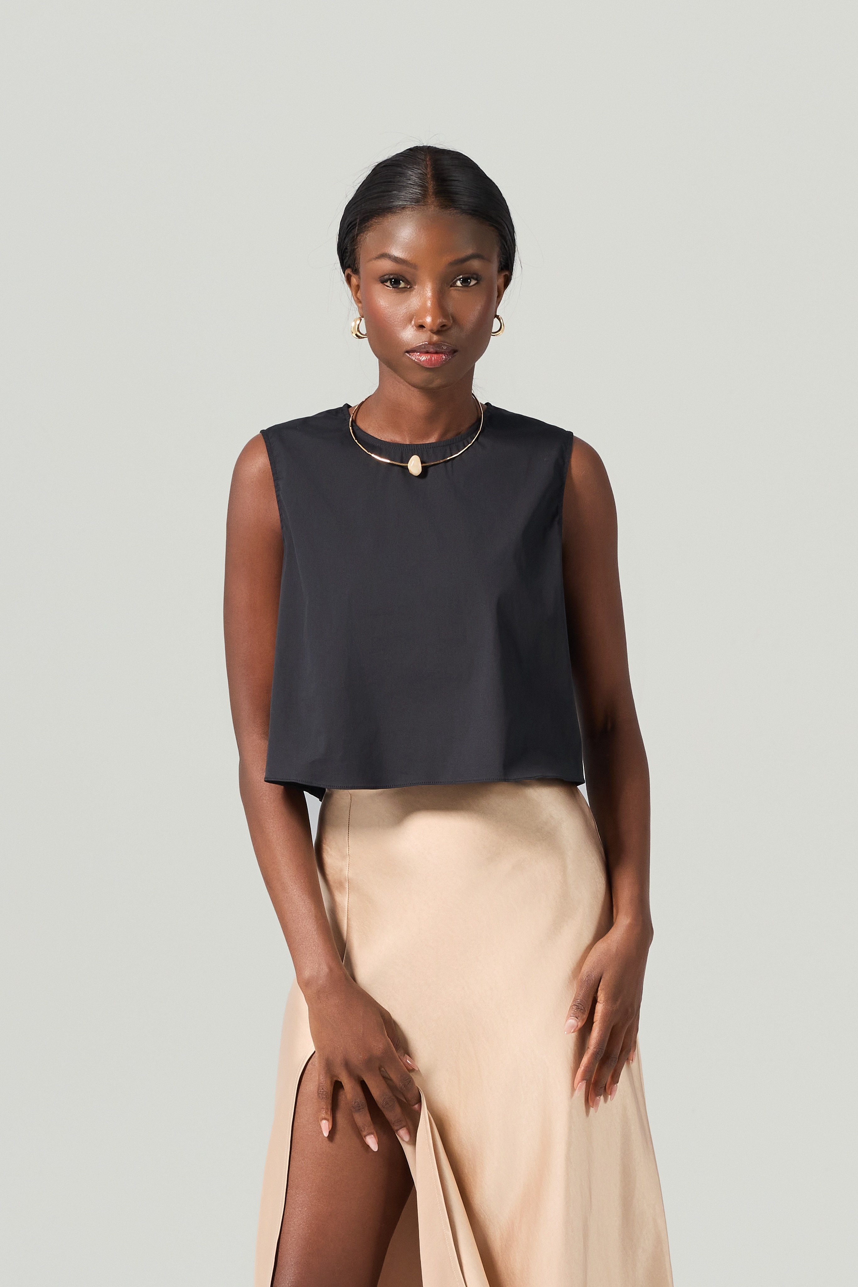 Top negru minimalist TAKER