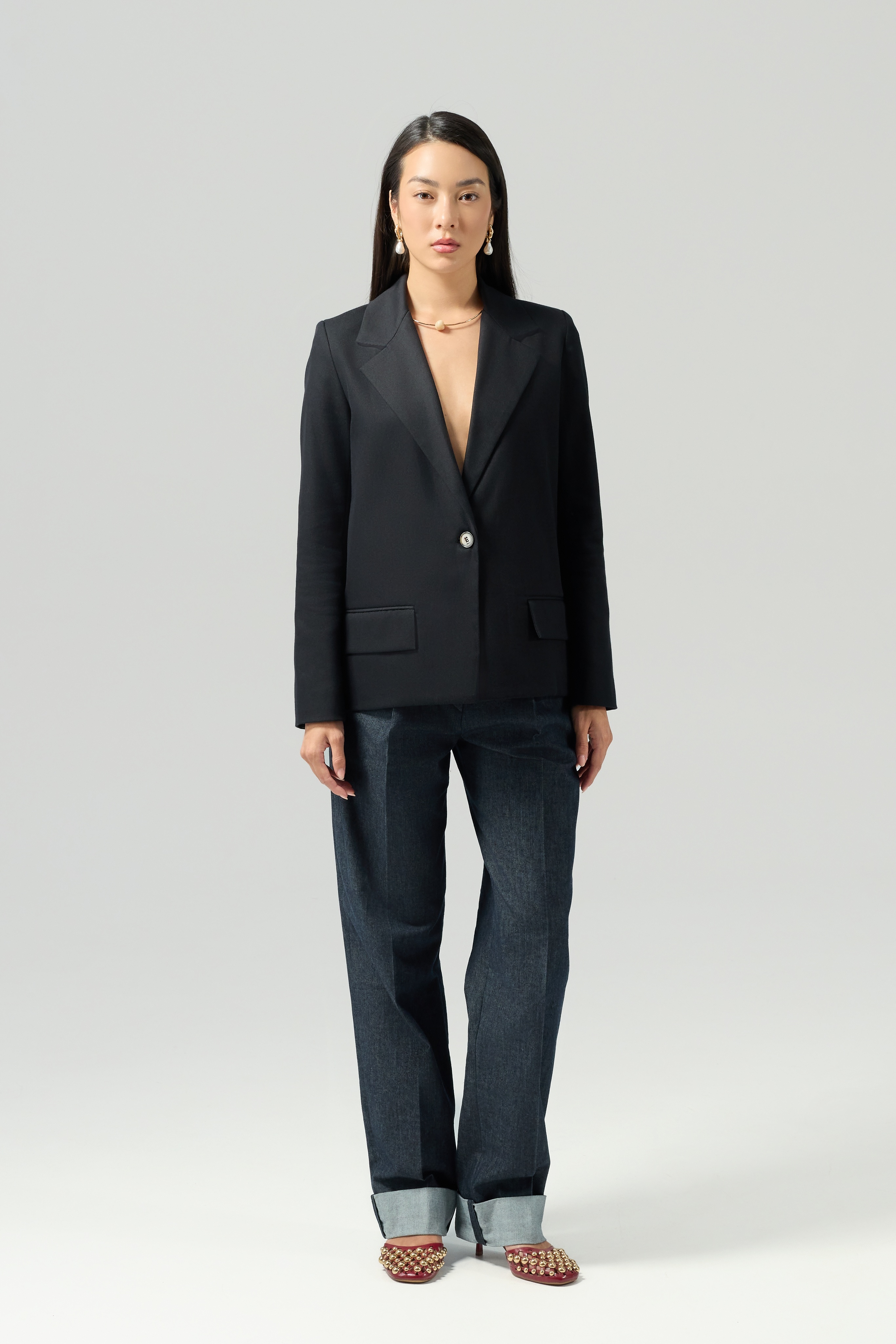 Sacou negru elegant SWAP