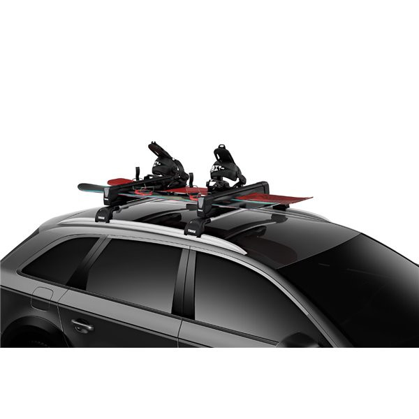 Suport ski/snowboard Thule SnowPack Extender Black 7325 pe bare transversale, 5 schi, 2 snowboard