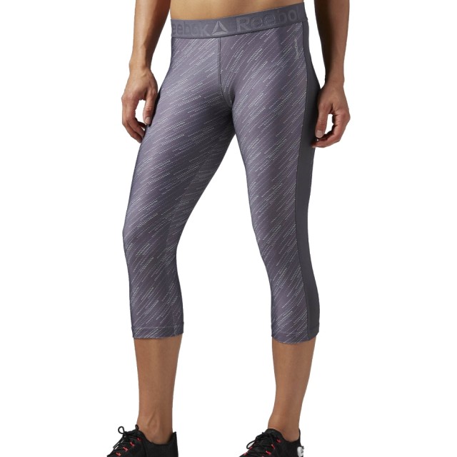Pantaloni Reebok Workout Ready Printed Capri 3/4 pentru femei