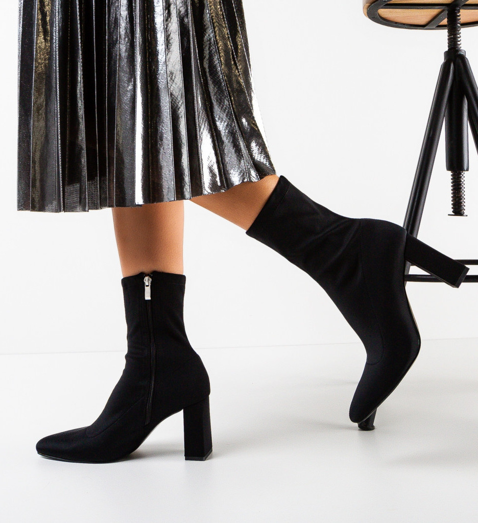 Poze Botine dama Ambient Negre DePurtat
