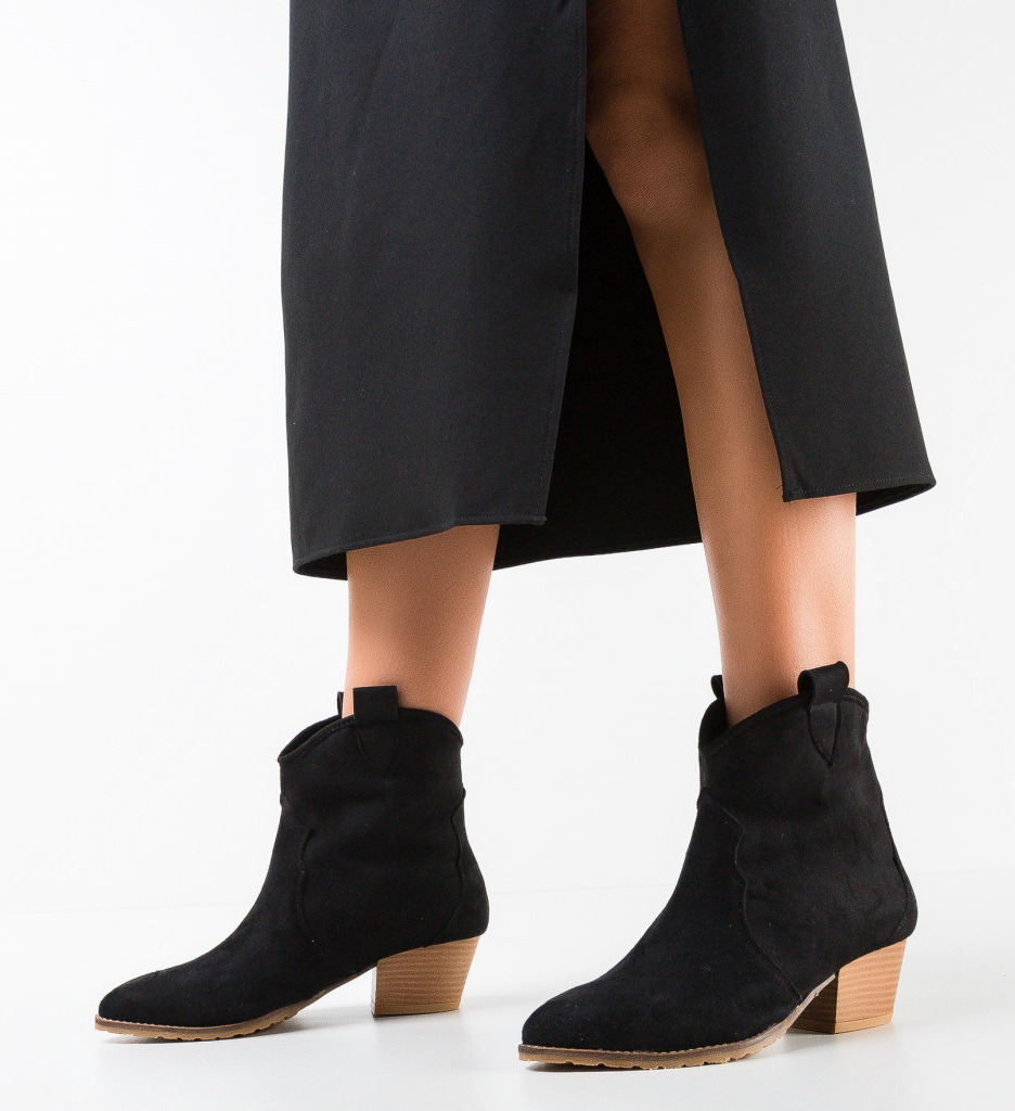 Botine dama pobeza negre