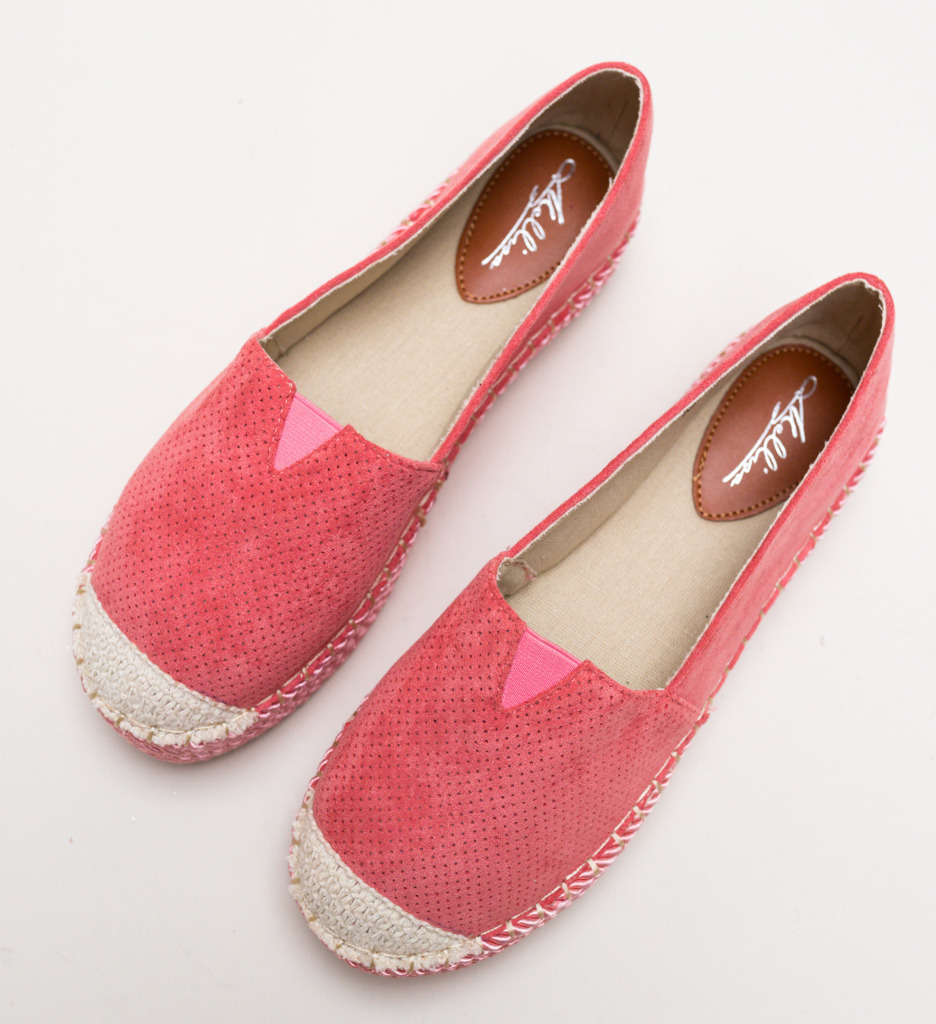 Poze Espadrile Hexagon Roz depurtat.ro 