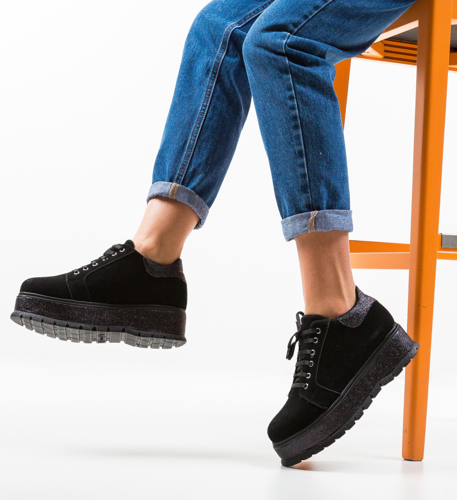 Pantofi Casual Cornero Negri 2