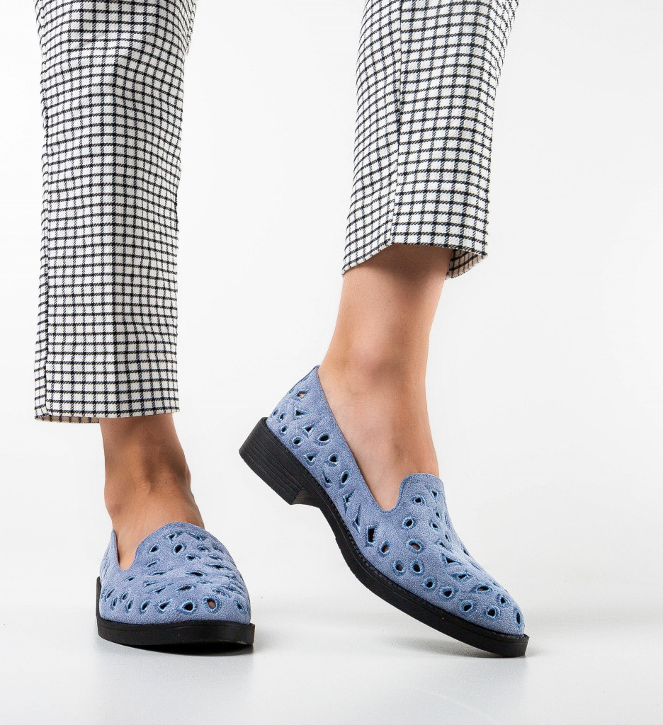 Poze Pantofi casual dama Lympas Albastri DePurtat