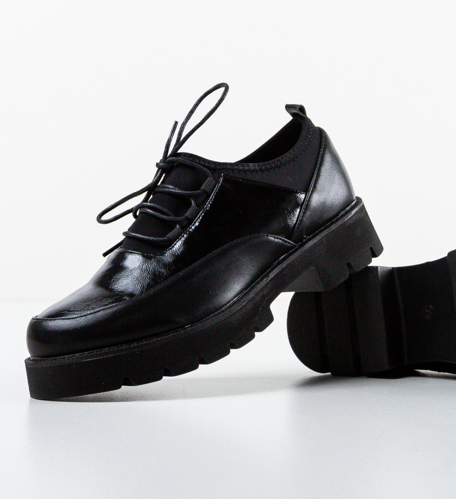 Pantofi casual dama popyta negri 3