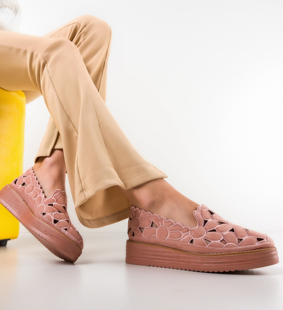 Pantofi casual dama ympus roz