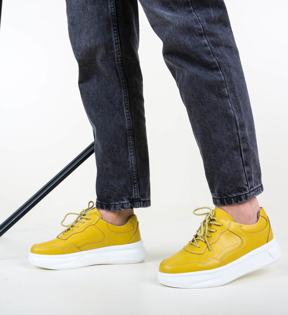 Poze Pantofi Casual Peters Galbeni depurtat.ro 