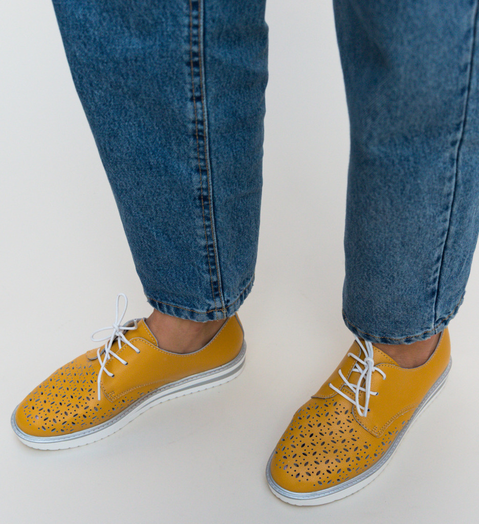 Poze Pantofi Casual Rofrel Galbeni depurtat.ro 