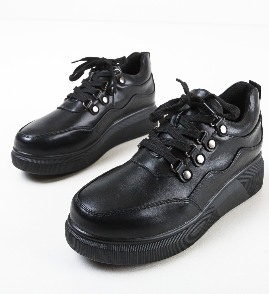 Poze Pantofi Casual Roman Negri depurtat.ro 