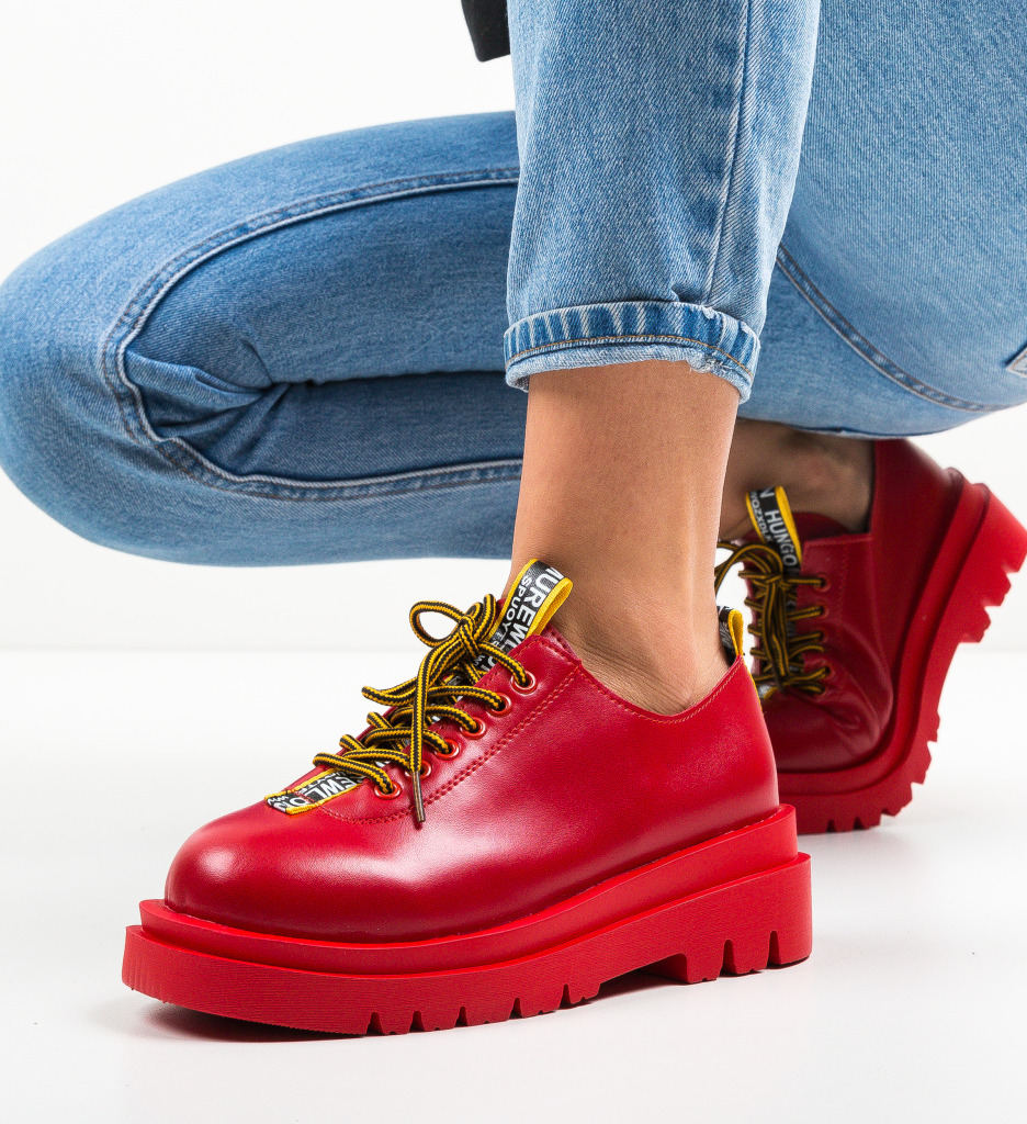 Pantofi Casual Ryan Rosii