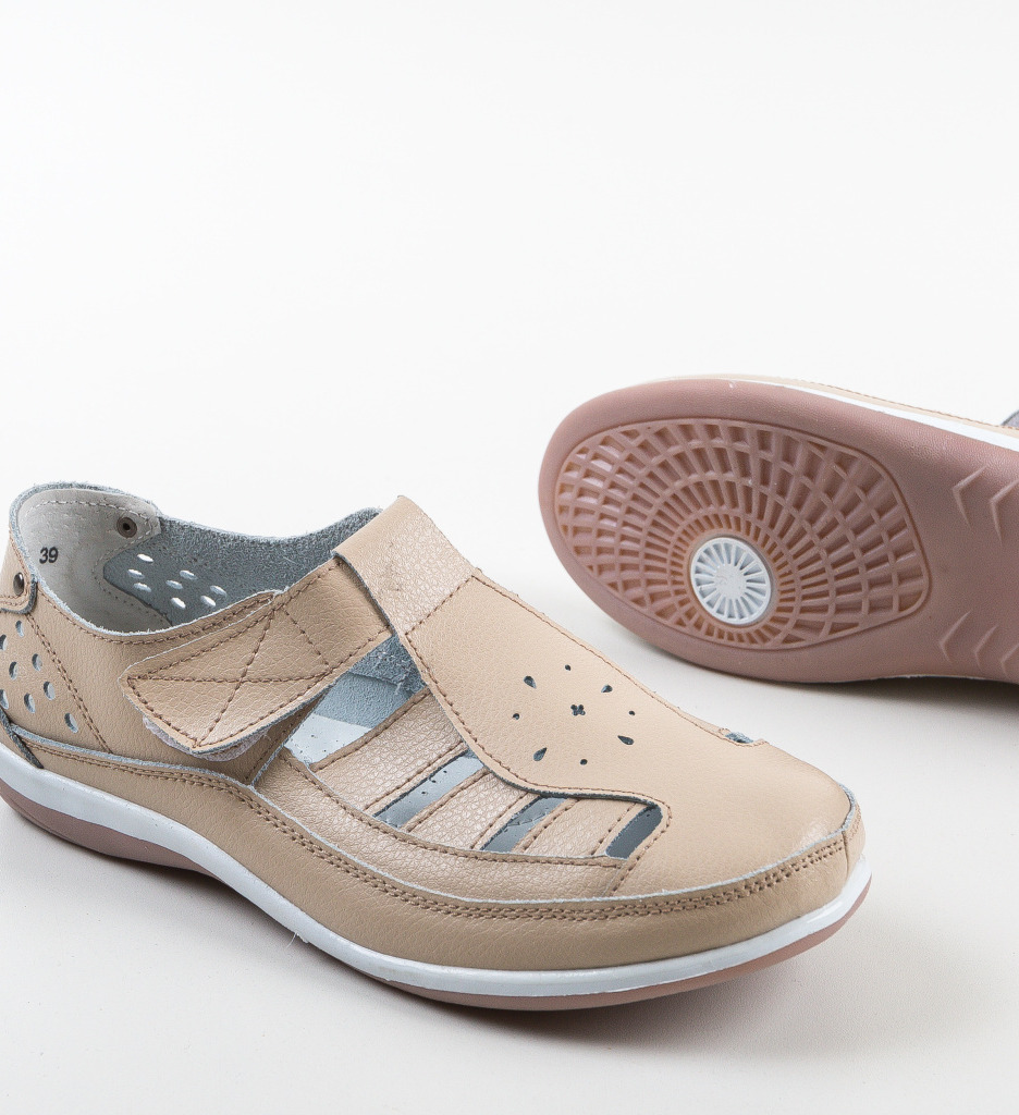 Pantofi Casual Saptes Bej