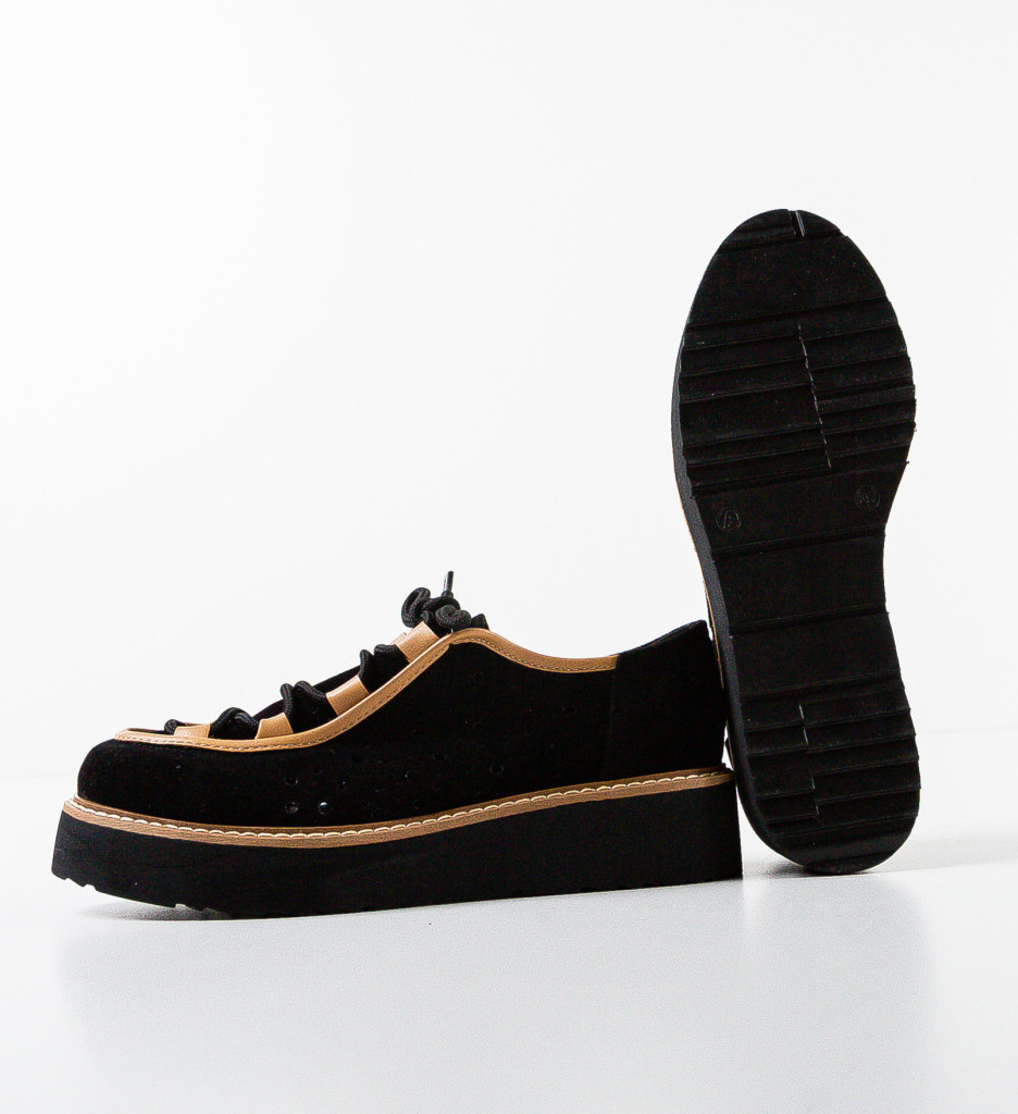 Poze Pantofi Casual Traiv Negri 2 DePurtat