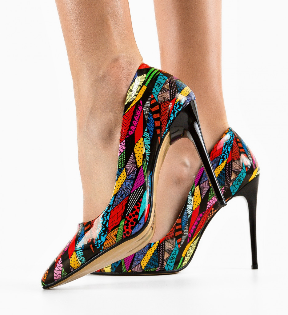 Pantofi dama Sonia Multicolor 6