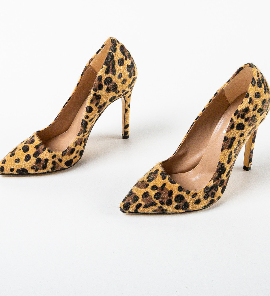 Pantofi dama zoo print