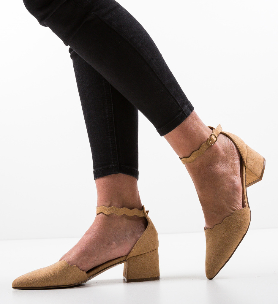 Pantofi Mildred Camel