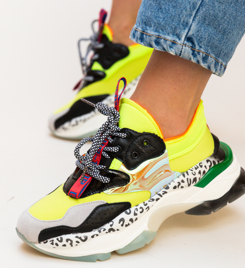 Pantofi sport dingo galbeni