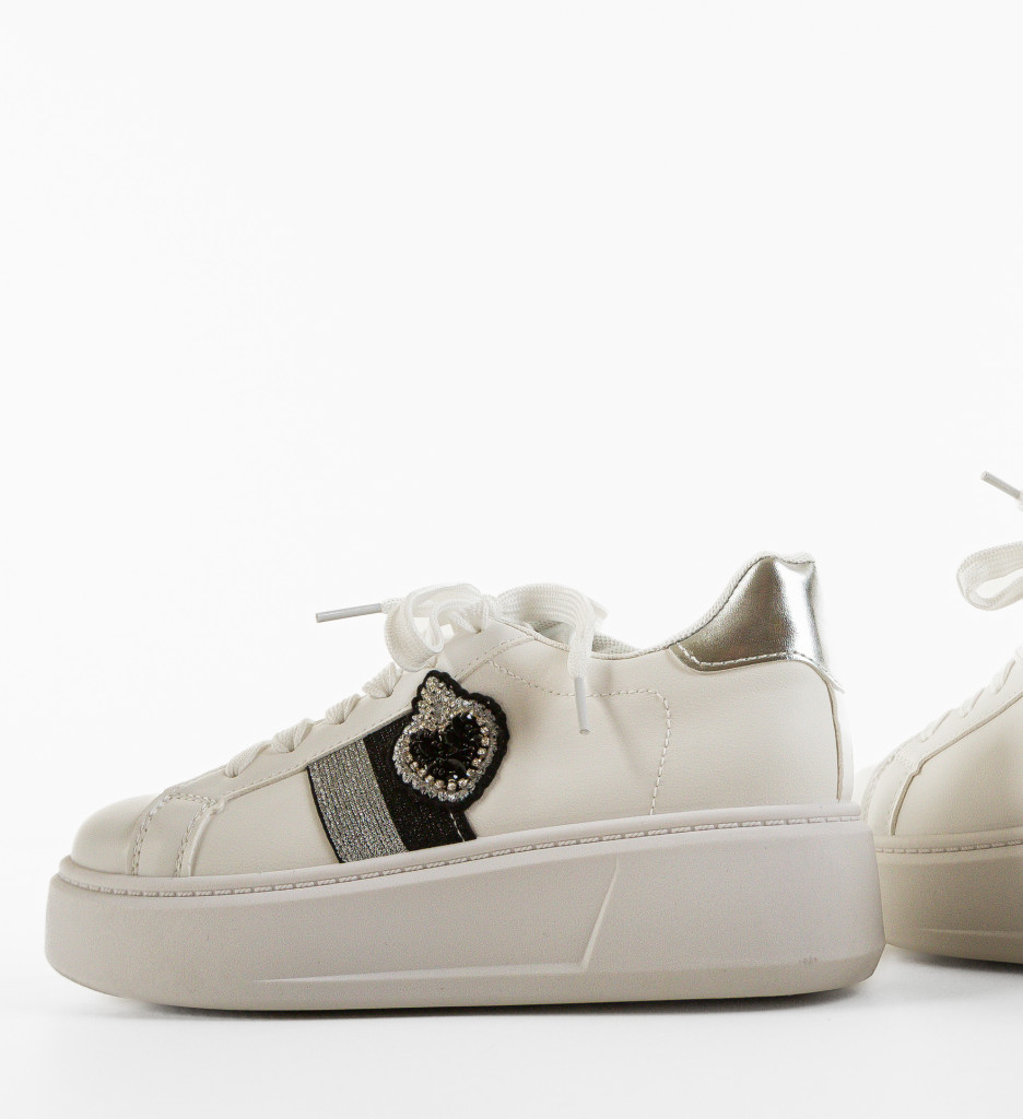 Poze Pantofi Sport Keira Albi DePurtat
