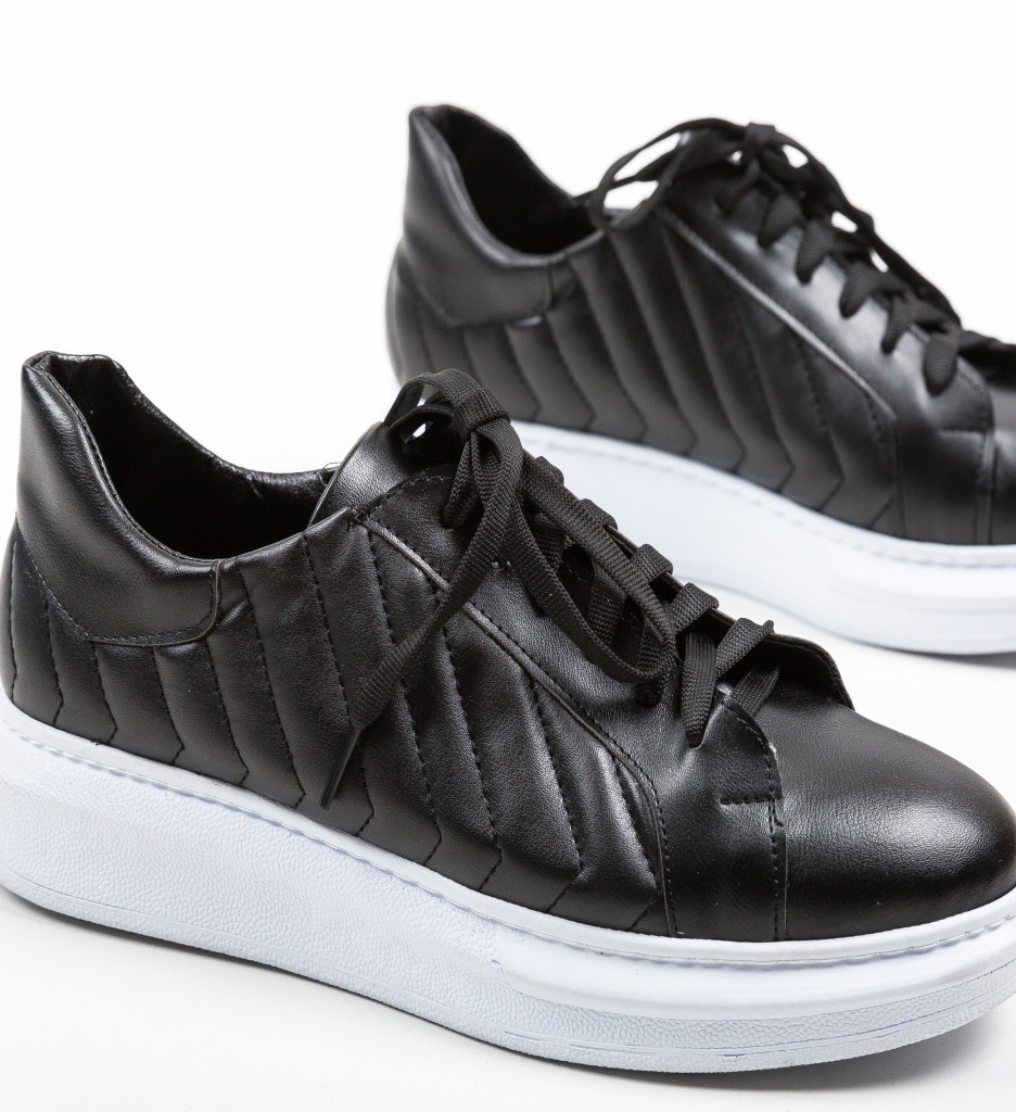 Poze Pantofi Sport Nedit Negri 2 depurtat.ro 
