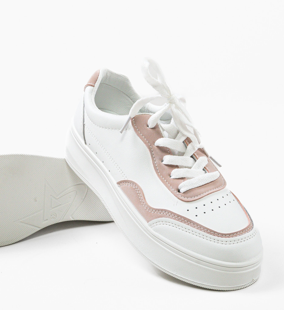 Pantofi sport teteryna albi 2