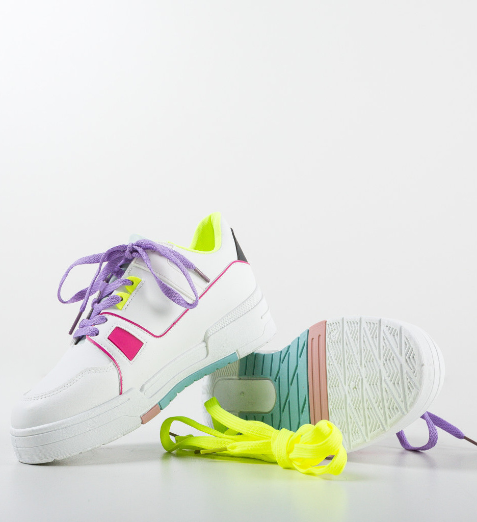 Pantofi sport tonga albi 3