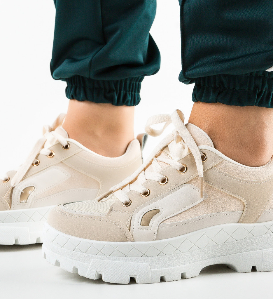 Sneakers dama maliha bej
