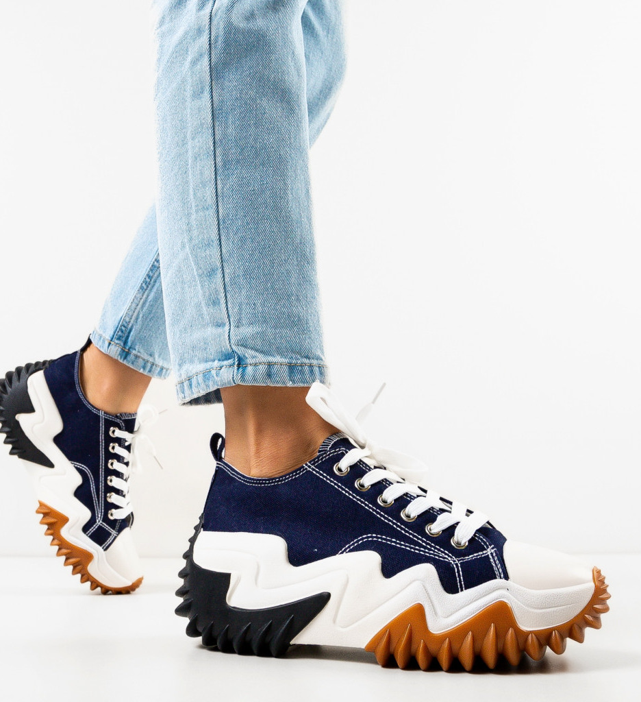 Sneakers dama parker bleumarin