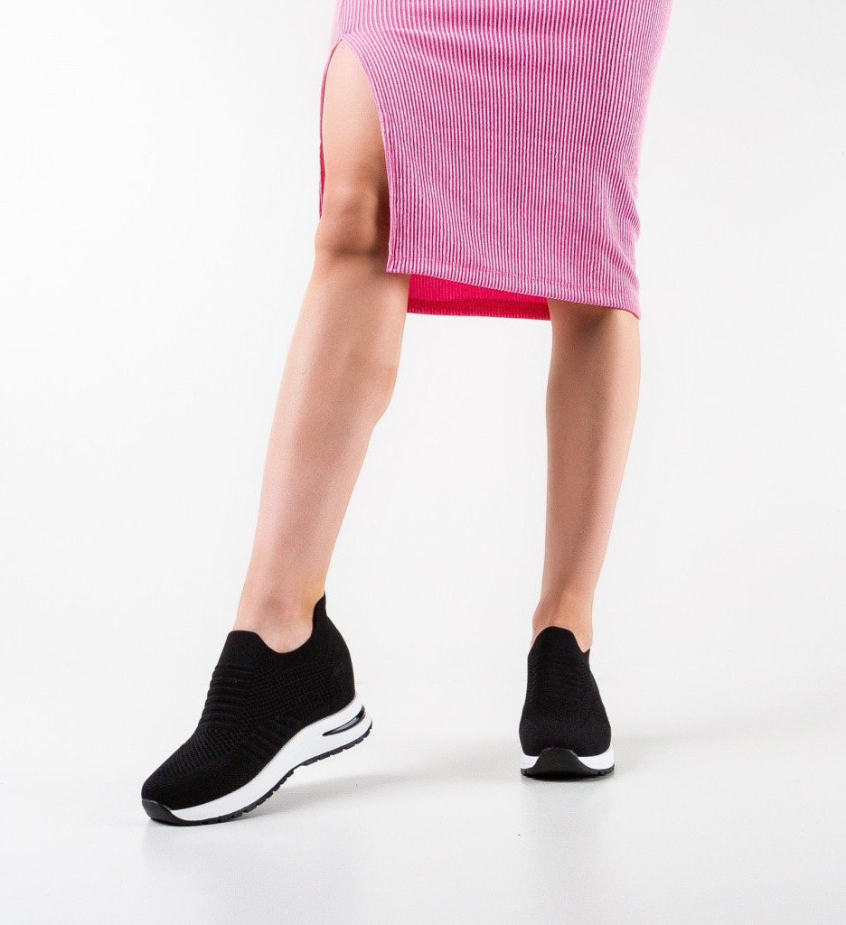 Sneakers dama tasera negri