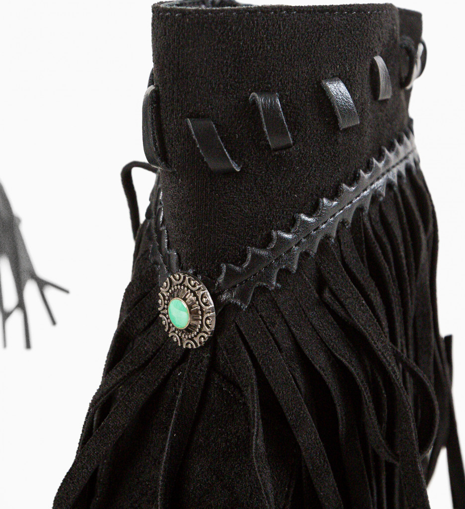 Poze Botine dama Kunzit Negre DePurtat
